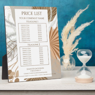 Plaque Photo Terracotta Boho Tropical