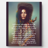 Plaque Photo Terre M'Enseigner La Prière Femme Indigène Table (Devant)