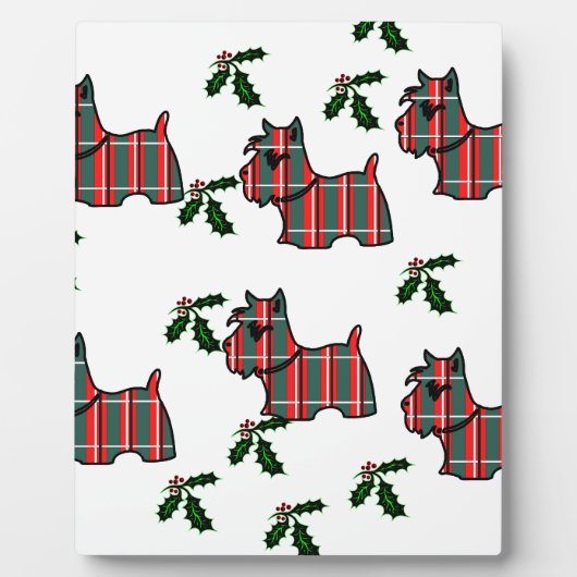 PLAQUE PHOTO TERRIER ÉCOSSAIS (Devant)