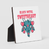 Plaque Photo tête de chèvre mignonne baphomet (Recto)