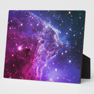 Plaque Photo Tête de singe nébuleuse ombrée violet hipster 10x8