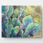 Plaque Photo Texas Prickly Cactus - Aquarelle (Devant)