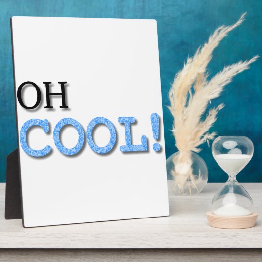 Plaque Photo Texte Cool (Côté)