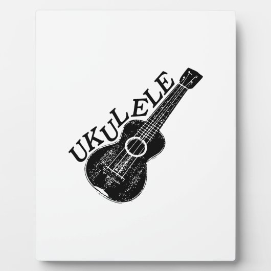 Plaque Photo Texte Et Image Ukulele (Devant)