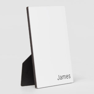 Plaque Photo Texte simple et minimaliste modifiable ou autre