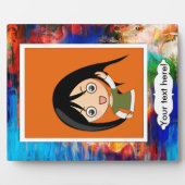 Plaque Photo Texture colorée (Devant)