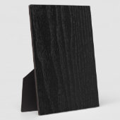 Plaque Photo Texture en bois noir personnalisée (Côté)