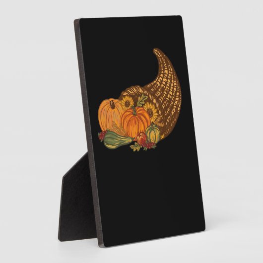 Plaque Photo Thanksgiving Cornucopia Classic T-Shirt (Côté)
