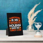 Plaque Photo Thanksgiving Est Mon Favori De Vacances (Côté)