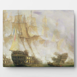 Plaque Photo The Battle of Trafalgar, c.1841 (oil on canvas)