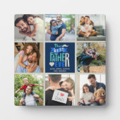 Plaque Photo The Best Father ever Collage 8 Photos gift for Dad (Devant)