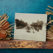 Plaque Photo The Champs Elysees, Paris (Côté)