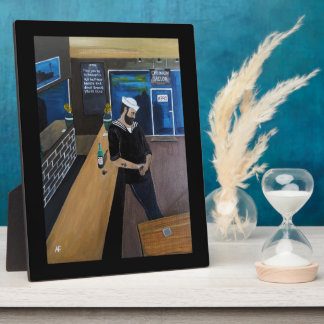 Plaque Photo The Drunken Sailor Painting by Alfred Fox