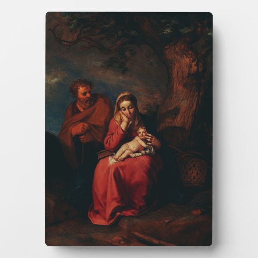 Plaque Photo The Flight into Egypt by Abraham Bloemaert  (Devant)