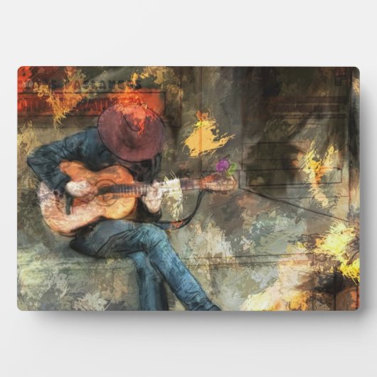 Plaque Photo The Guitar Man (Devant)