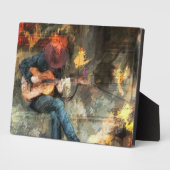 Plaque Photo The Guitar Man (Côté)