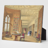 Plaque Photo The Library, Windsor Castle, 1838 (litho couleur) (Côté)