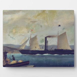 Plaque Photo The Mallorcan, ship on which George Sand and Cho