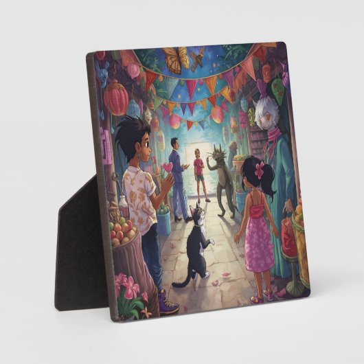 Plaque Photo The Market Between Worlds (Recto)