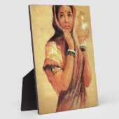 Plaque Photo The Milkmaid 1904 By Raja Ravi Varma (Côté)