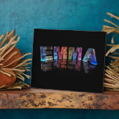 Plaque Photo The Name Emma in 3D Lights (Photograph) (Côté)