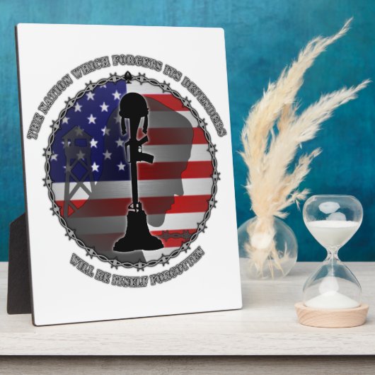 Plaque Photo The Nation Which Forgets (Côté)