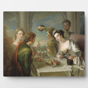 Plaque Photo The Sense of Taste, c.1744-47 (oil on canvas)