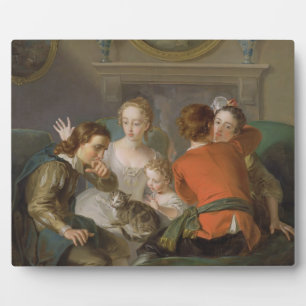Plaque Photo The Sense of Touch, c.1744-47 (oil on canvas) (see