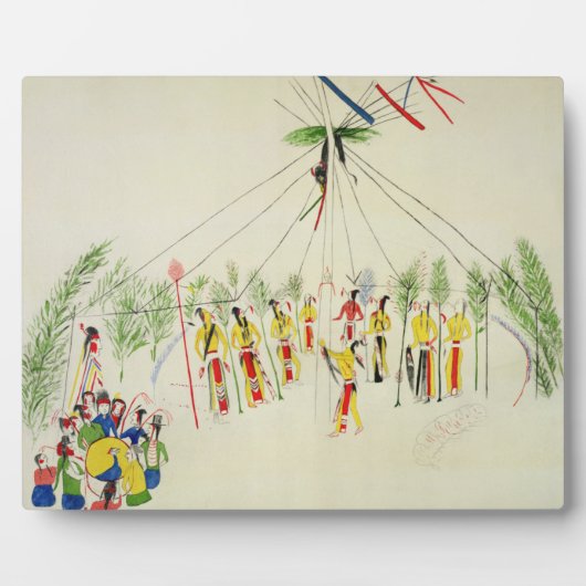 Plaque Photo The Shoshone Sun Dance (pigment on muslin) (Devant)