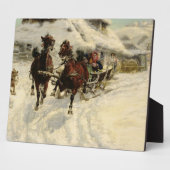 Plaque Photo The Sleigh Ride, 1896 (Côté)