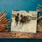 Plaque Photo The Sleigh Ride, 1896 (Côté)