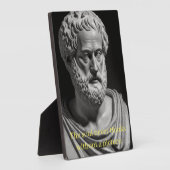 Plaque Photo The soul never thinks without a picture (Côté)