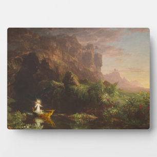 Plaque Photo The Voyage of Life : Childhood, 1842 (oil on canva