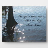 Plaque Photo The years teach (Devant)