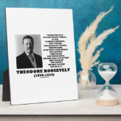 Plaque Photo Theodore Roosevelt ose Mighty Thote (Côté)