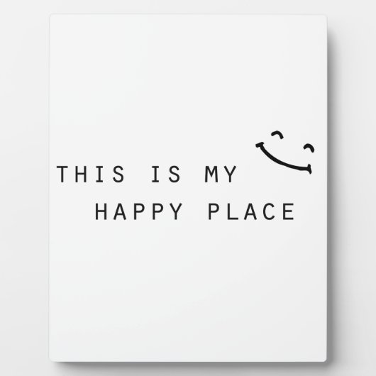 Plaque Photo thiis my happy place moy design (Devant)
