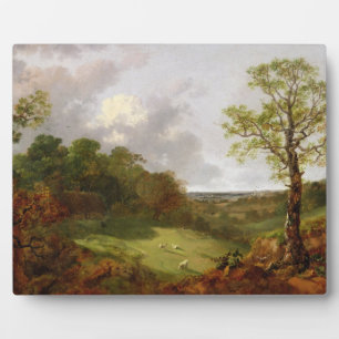 Plaque Photo Thomas Gainsborough Paysage en bois avec un lit