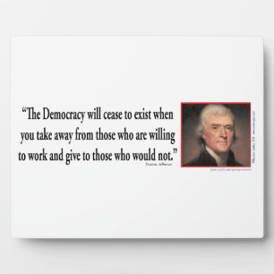 Plaque Photo Thomas Jefferson