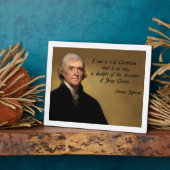Plaque Photo Thomas Jefferson Jésus Christ (Côté)