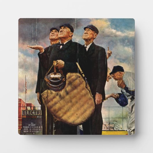 Plaque Photo Three Umpires (Devant)