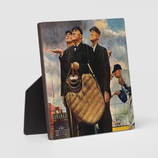 Plaque Photo Three Umpires (Recto)