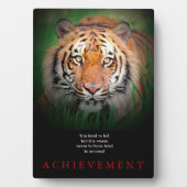 Plaque Photo Tiger Motivation Réussite (Devant)