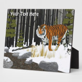 Plaque Photo Tigre d'Amur (Sibérie) (Côté)