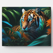 Plaque Photo Tigre dramatique dans la jungle (Devant)