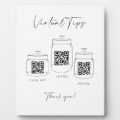 Plaque Photo Tip virtuel Analyse de la boîte QR Code Paiement d (Devant)