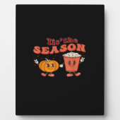 Plaque Photo Tis The Season Halloween Spice Fall Autumn Pumpkin (Devant)