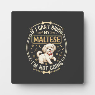 Plaque Photo Tissu os cadre nœud papillon rouge chien maltais n