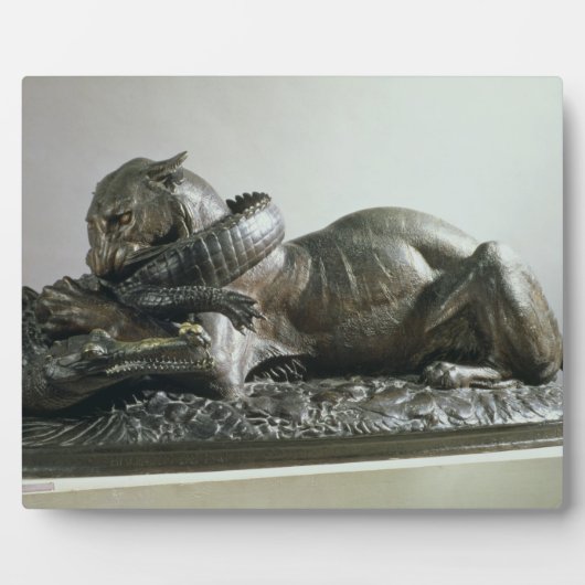 Plaque Photo Tivouring à alligator, 1832 (bronze) (Devant)