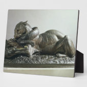 Plaque Photo Tivouring à alligator, 1832 (bronze) (Côté)