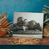 Plaque Photo Tivouring à alligator, 1832 (bronze) (Côté)